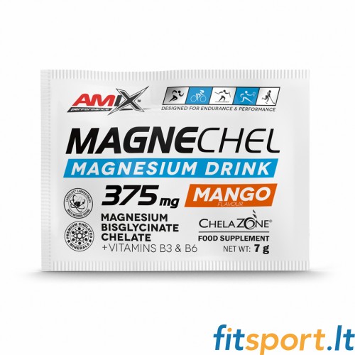 Magnija helāta dzēriens Amix Performance MagneChel - 1 porcija, mango garša (magnija bisglicināta helāts) 